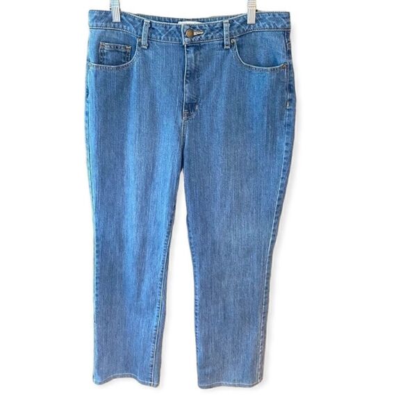 Coldwater Creek Sz 10 Blue Curvy Denim Casual Rustic Cotton Jeans - Picture 1 of 7